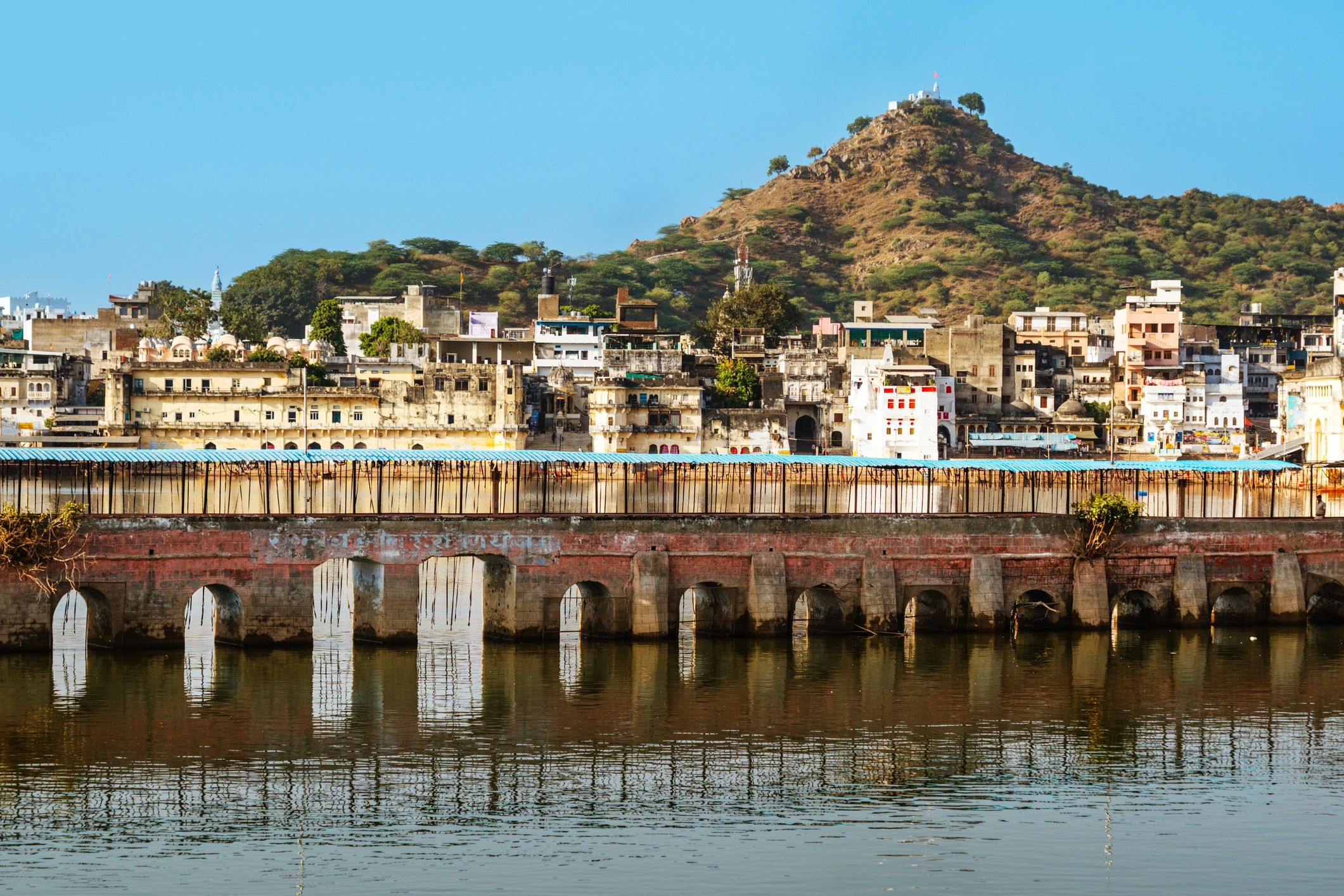 Scenic heritage waterfront in India