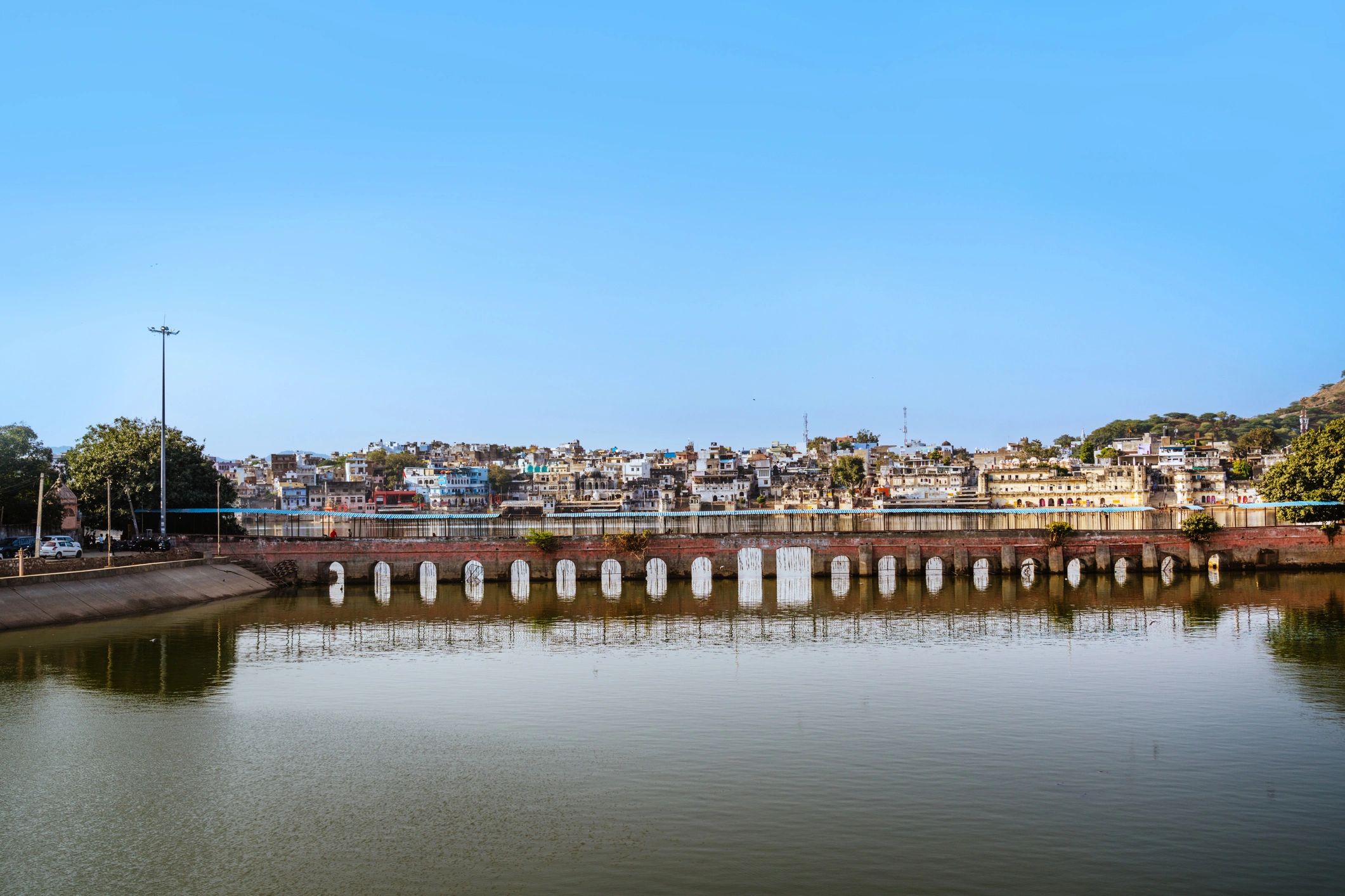 Indian riverside destination view